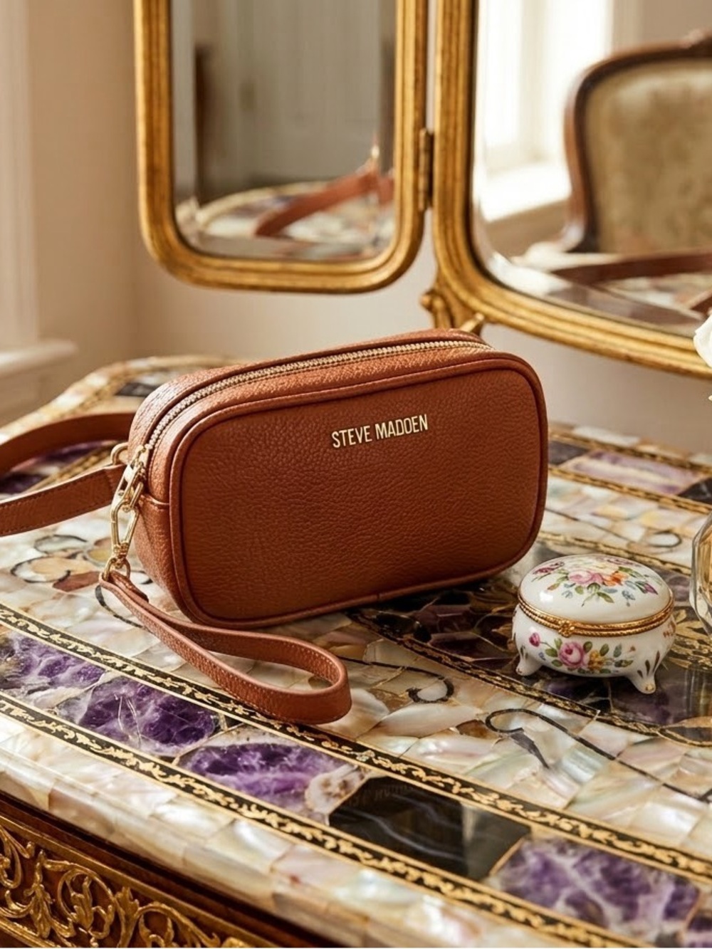 Brown Leather Belt Bag